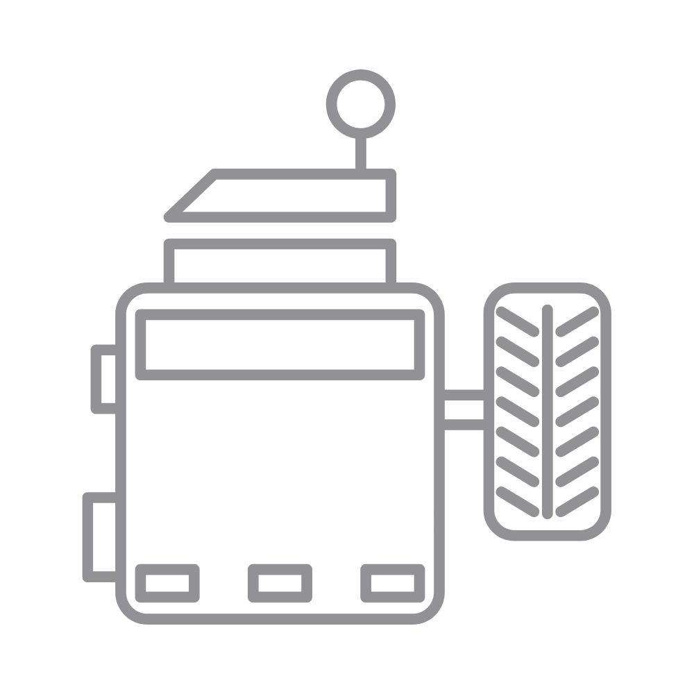 Wheel balancing machine icon representing expert balancing services at HTL Alignment Center.